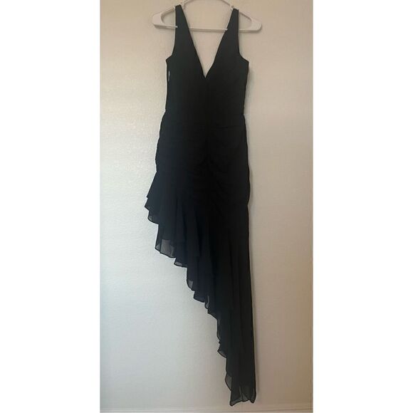 Mac Duggal Ruffle Asymmetric Sheath Dress NEW - Picture 9 of 11